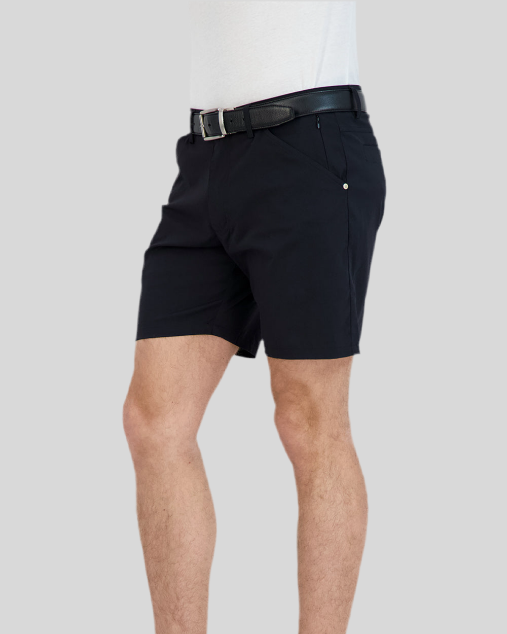 Everyday Stretch Shorts with Comfortable Built-In Liner Black