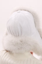 Genuine Arctic Fox Fur Leather Hat