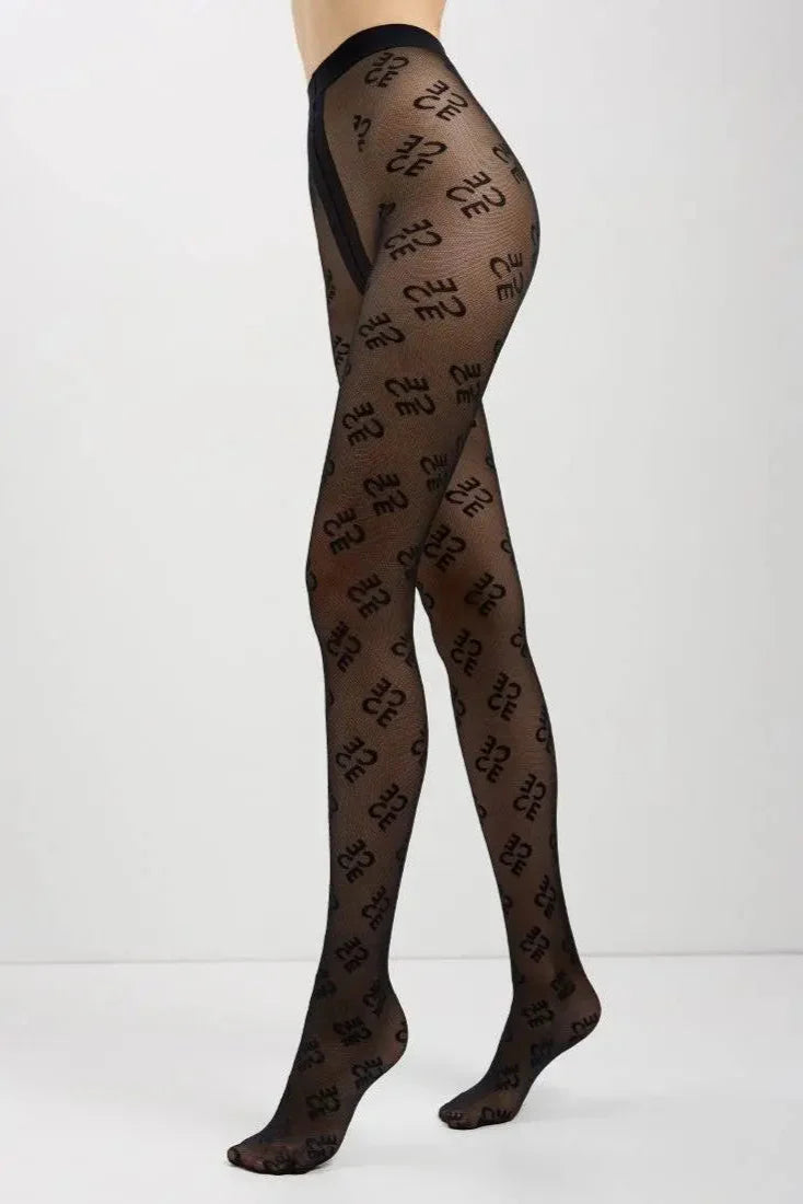 Conte Legend Fantasy Tights | Mesh Effect | Nero