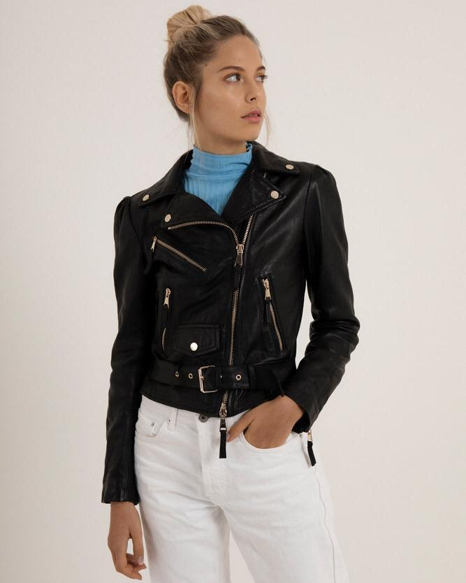 Belt Biker Jacket