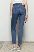 Two Shots High Rise Straight Crop Jeans | HJ013