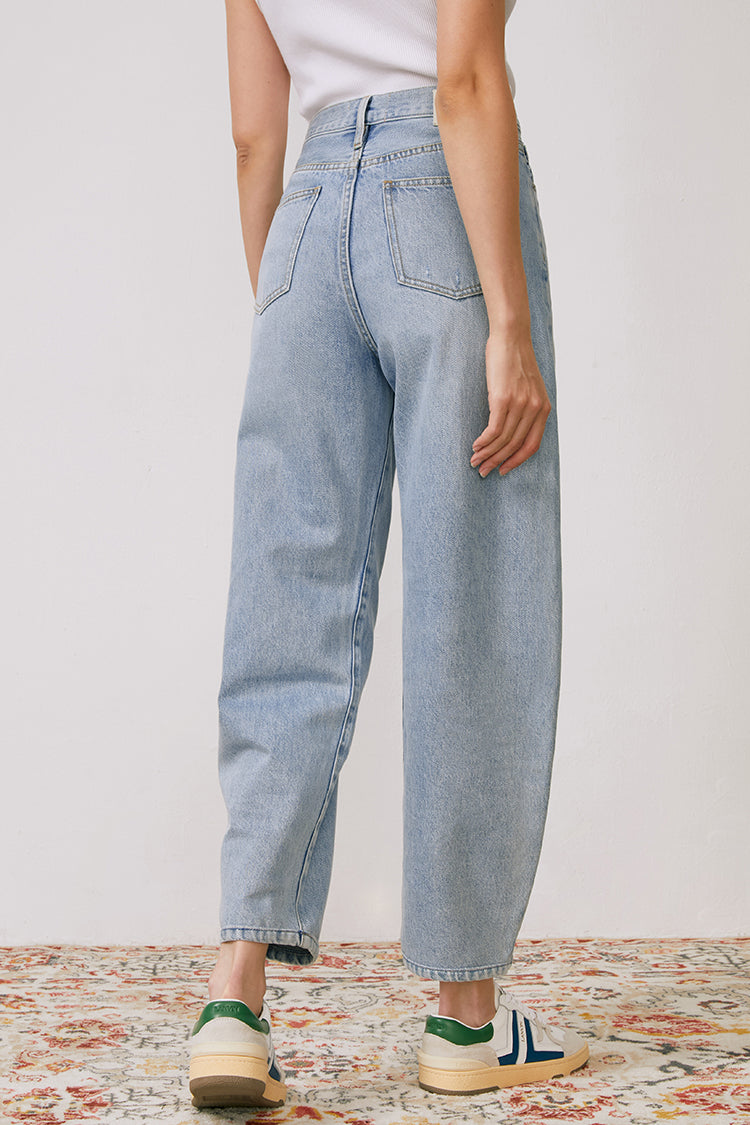 Queens Of Noise High Rise Barrel Jeans | HJ026