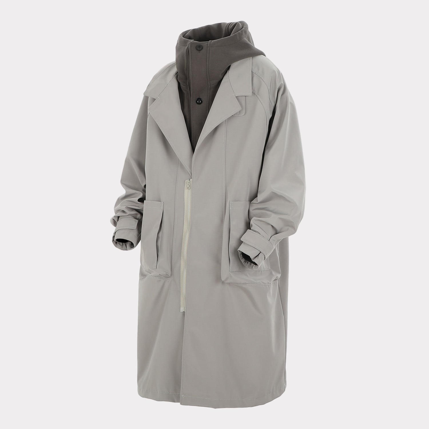Grey Urban Trench Coat | HiJ36