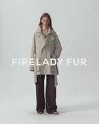 Relaxed Lace-Up Mid-Length Spring Trench Coat ‘Flynn Magazine’