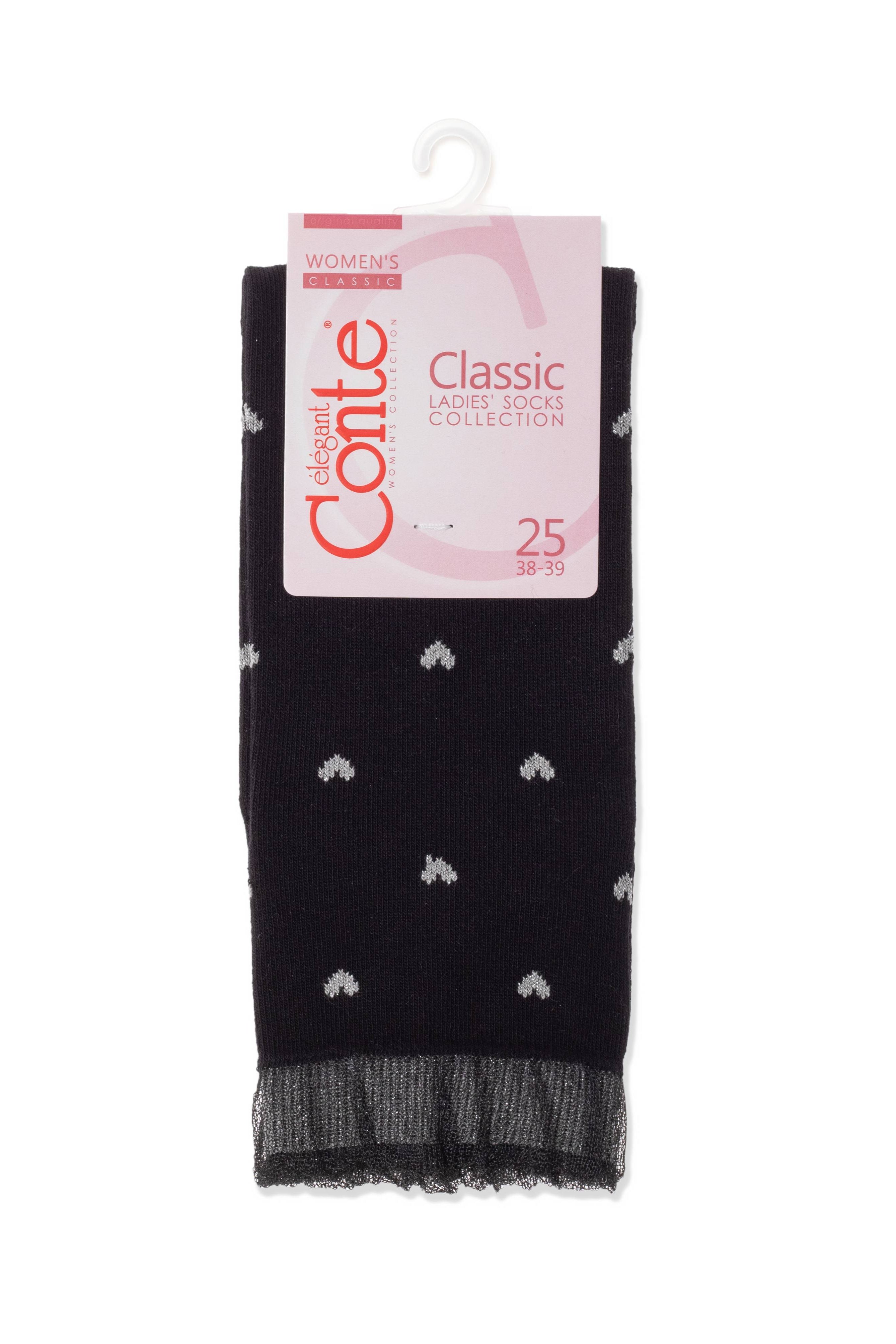 Conte Cotton Socks Classic | 243 Airy Sole and Lurex