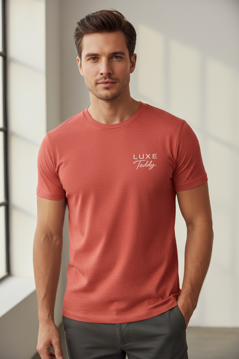 Luxe Teddy Minimal Logo Tee | 1024