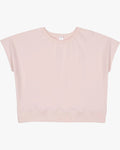 Organic Cotton Terry Bateau Top | Quartz Pink