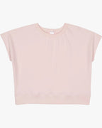 Organic Cotton Terry Bateau Top | Quartz Pink