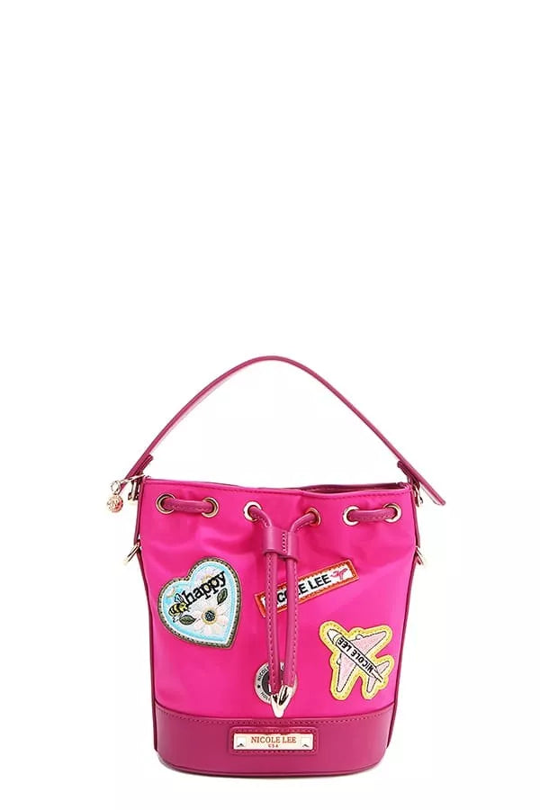 Nicole Lee USA Color Patch Bucket Bag