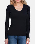 EGi Luxury Merino Wool Silk Women's Long Sleeve T-Shirt | 143