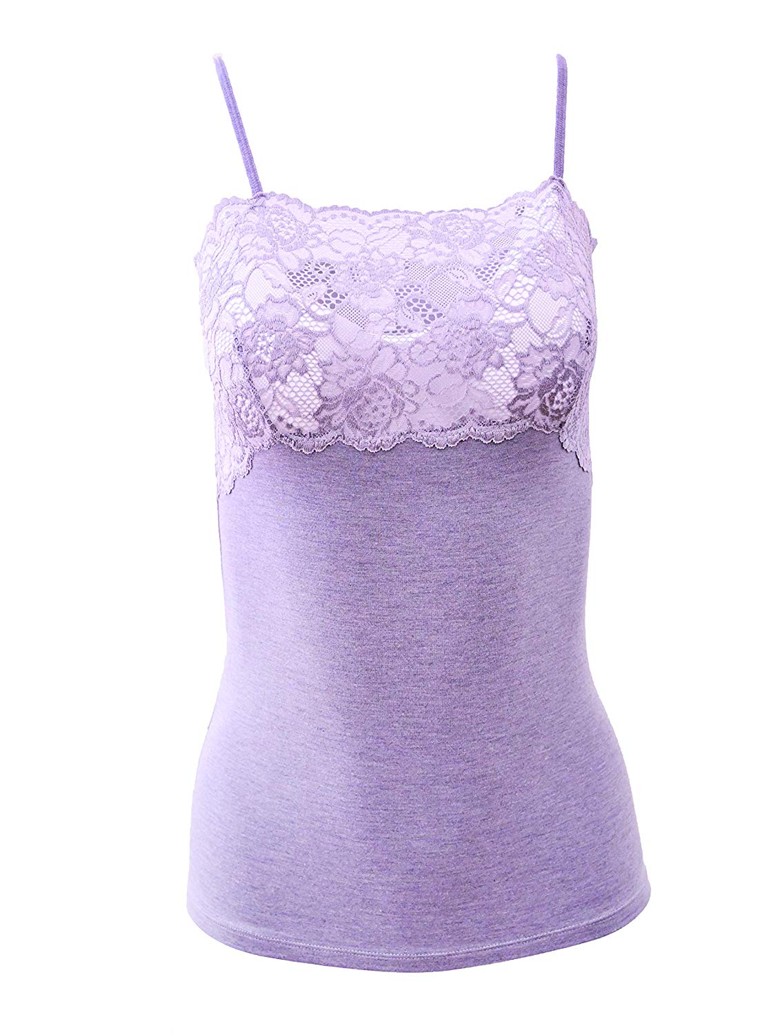 EGI Luxury Modal Women's Lace-Trimmed Camisole