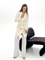 Alila Cashmere Wool Coat White