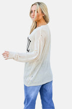 Grateful Long Sleeve Knit Top