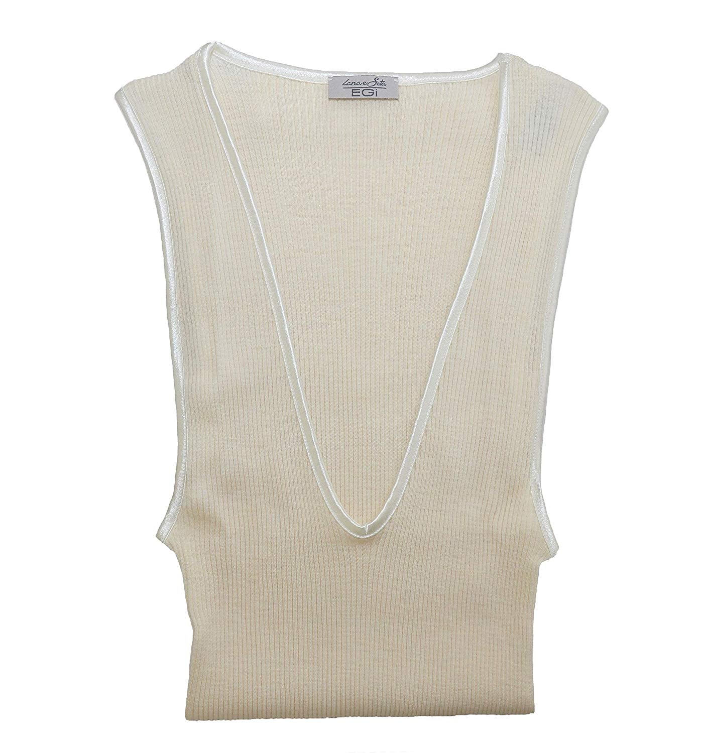 EGI Luxury Wool Silk V-Neck Tank Top