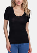 EGi Luxury Merino Wool Silk Women's Short Sleeve T-Shirt