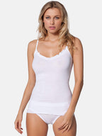 BASIC COTTON Free Spirit Premium Cotton Women's Spaghetti Straps Top