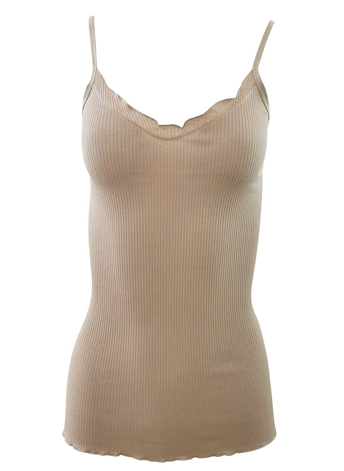 BASIC COTTON Free Spirit Premium Cotton Women's Spaghetti Straps Top