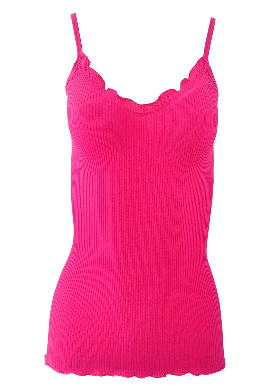 BASIC COTTON Free Spirit Premium Cotton Women's Spaghetti Straps Top