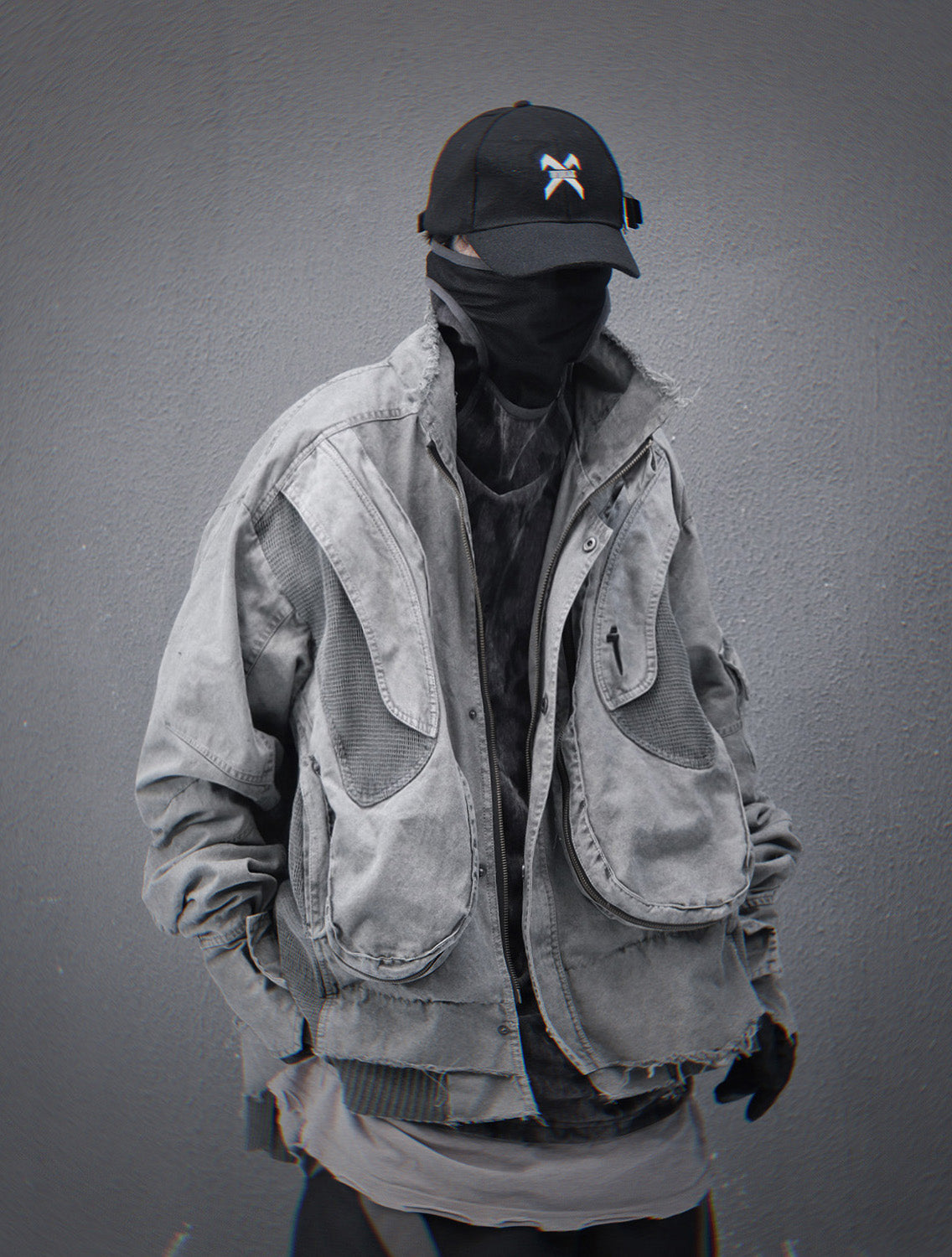 Grey Cyber IX Jacket | HiJ41