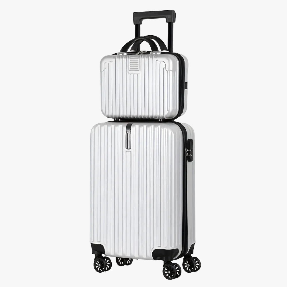 2-Piece Spinner Luggage Set | 20” Carry-On & 14” Crossbody Handbag