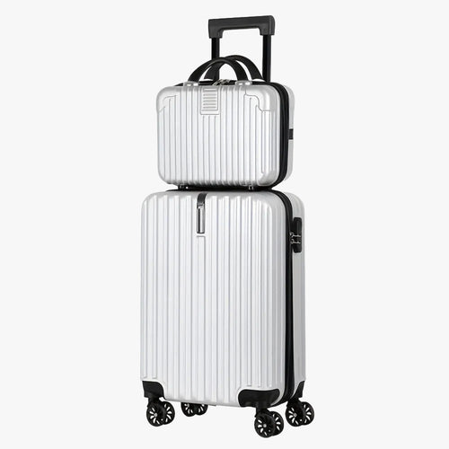 2-Piece Spinner Luggage Set | 20” Carry-On & 14” Crossbody Handbag
