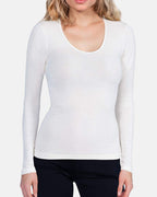 EGi Luxury Merino Wool Silk Women's Long Sleeve T-Shirt | 143