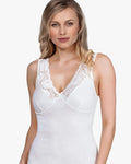 MaRe Luxury Merino Wool Blend V-Neck Top with Lace Trim
