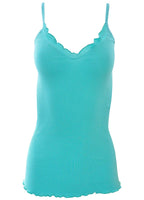 BASIC COTTON Free Spirit Premium Cotton Women's Spaghetti Straps Top