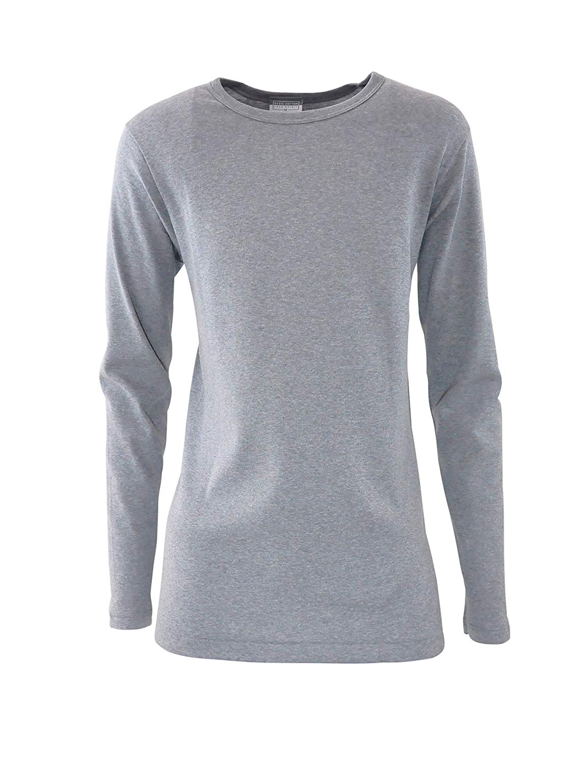 BASIC COTTON Free Spirit Premium Brushed Cotton Men's Long Sleeve Tee