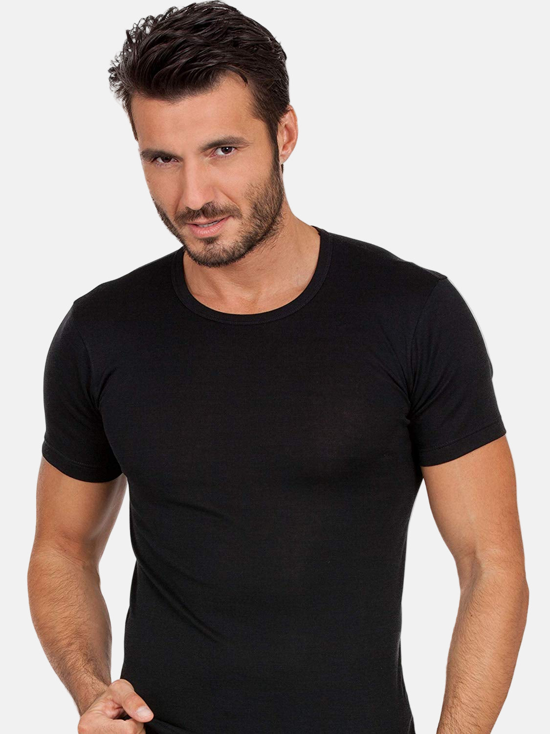 EGi Luxury Merino Wool Blend Men's Short Sleeve T-Shirt