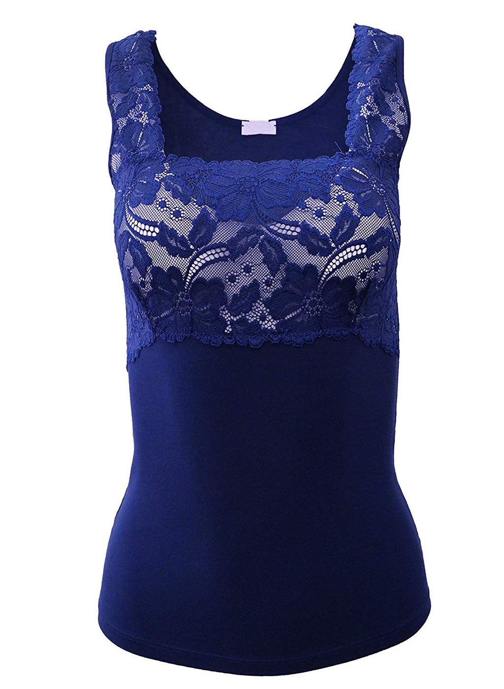 EGI Luxury Modal Women's Lace-Trimmed Tank Top