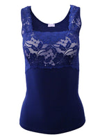 EGI Luxury Modal Women's Lace-Trimmed Tank Top