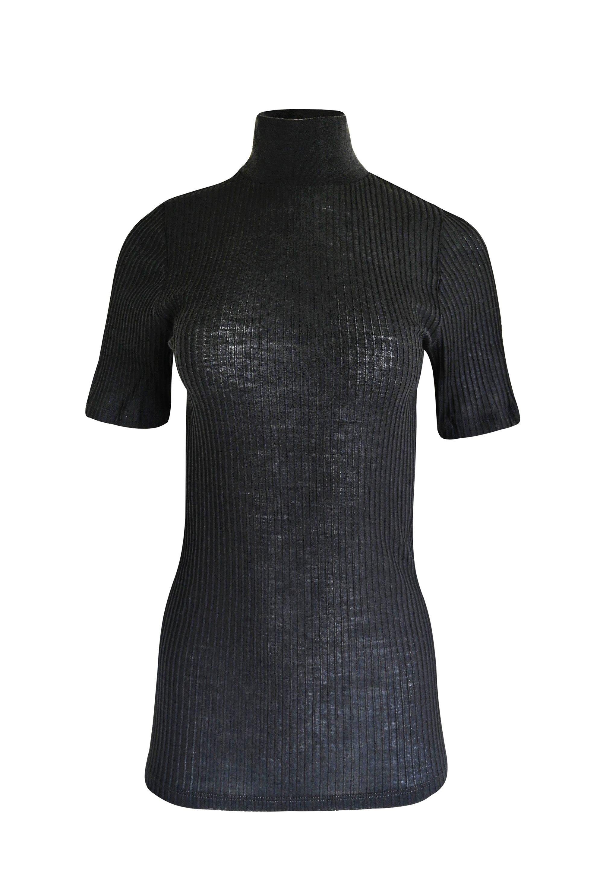 EGI Exclusive Merino Wool Blend Top with Short Sleeves