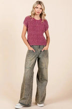 Women's Washed Wide Leg Jeans | Mud Denim