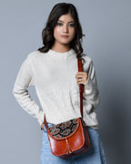 Astounding Ajrakh Ethnic Satchel