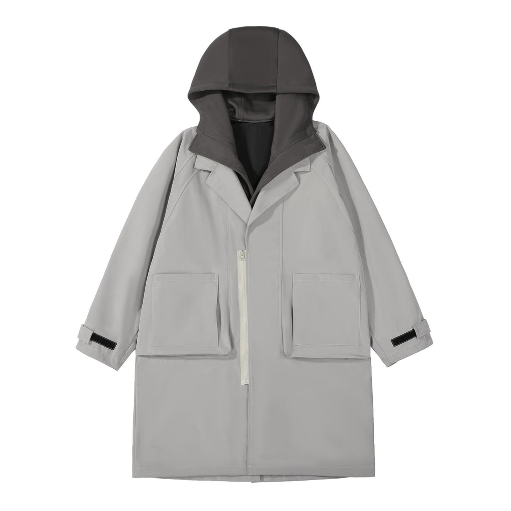 Grey Urban Trench Coat | HiJ36