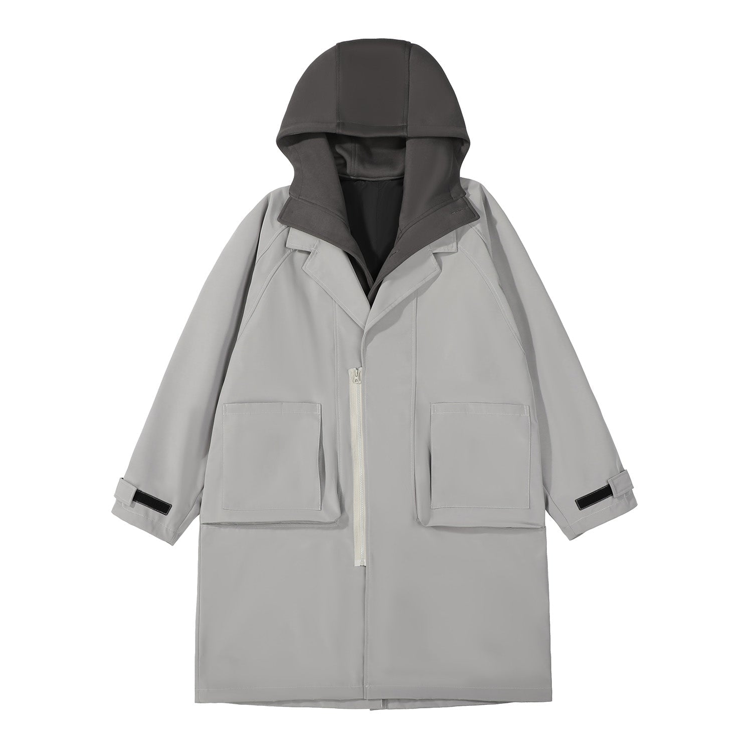 Grey Urban Trench Coat | HiJ36