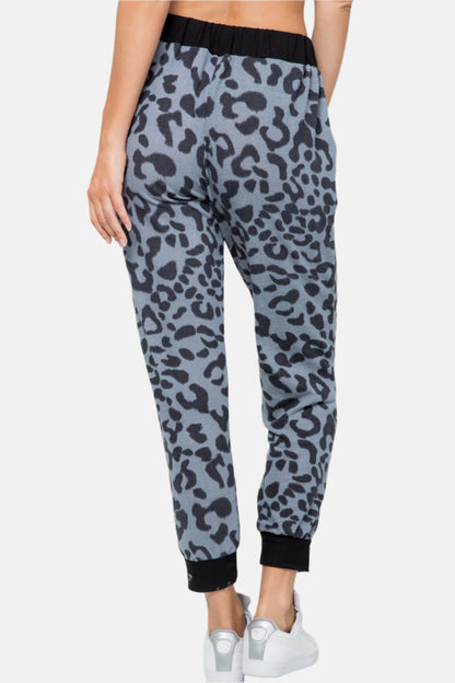 Leopard Contrast Sweatpants