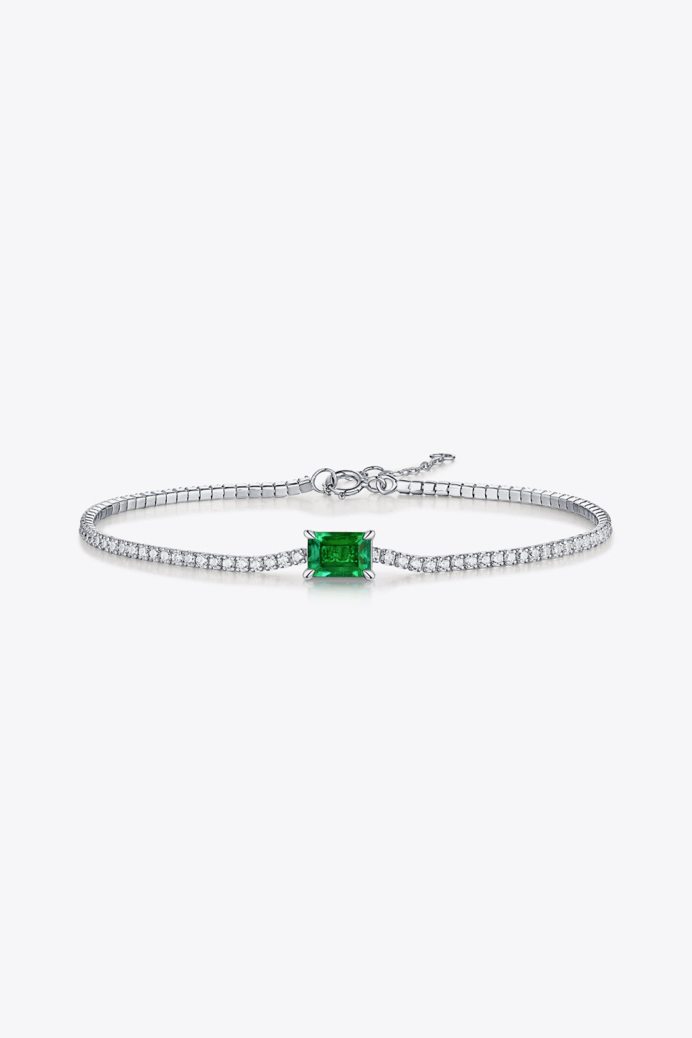 Adored 1 Ct Emerald Bracelet