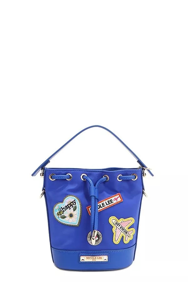 Nicole Lee USA Color Patch Bucket Bag