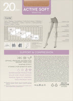 Shaping Support with Vitamin E Tights Conte Active Soft 20 Den