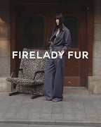 Fireladyfur Women's Stand-Up Silhouette Double Waist Linen Trousers ‘Berlin Street’