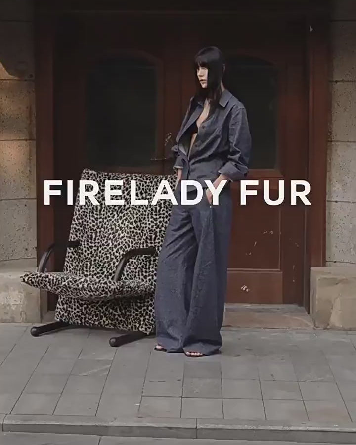 Fireladyfur Women's Stand-Up Silhouette Double Waist Linen Trousers ‘Berlin Street’