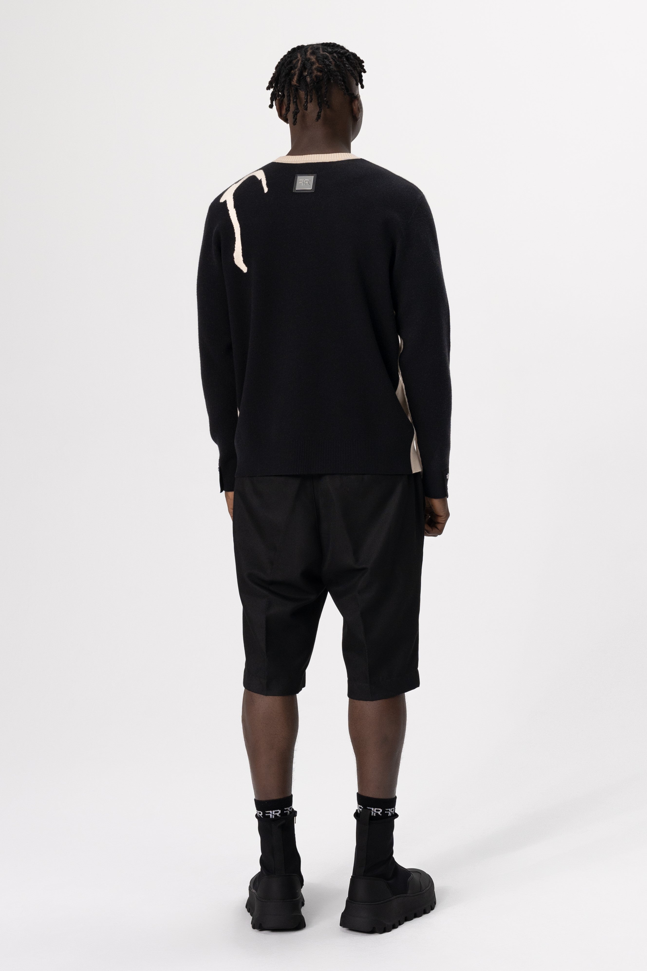 Jacquard Fine Knit Sweater