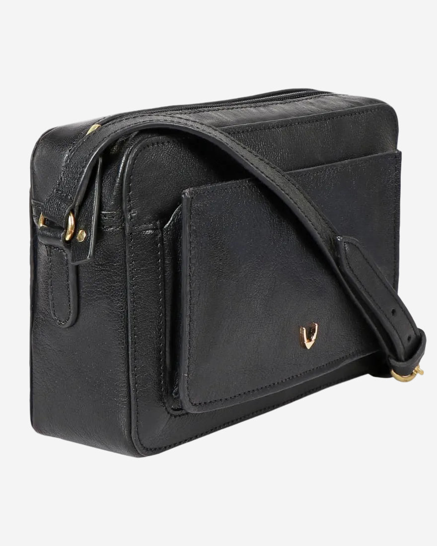 Hidesign Unisex Leather Minimal Crossbody Bag