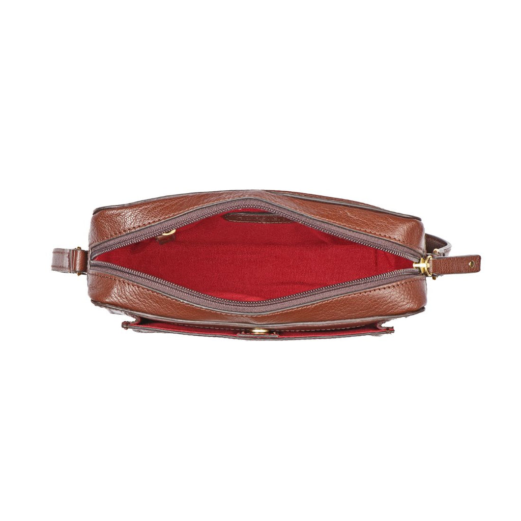 Hidesign Unisex Leather Minimal Crossbody Bag