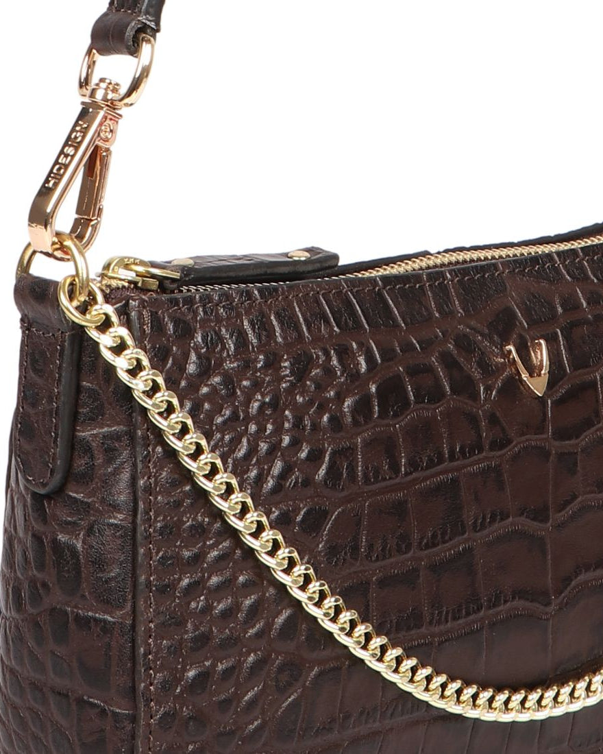 Hidesign Valerie Multi-Purpose Leather Glamor Clutch | Shoulder Bag