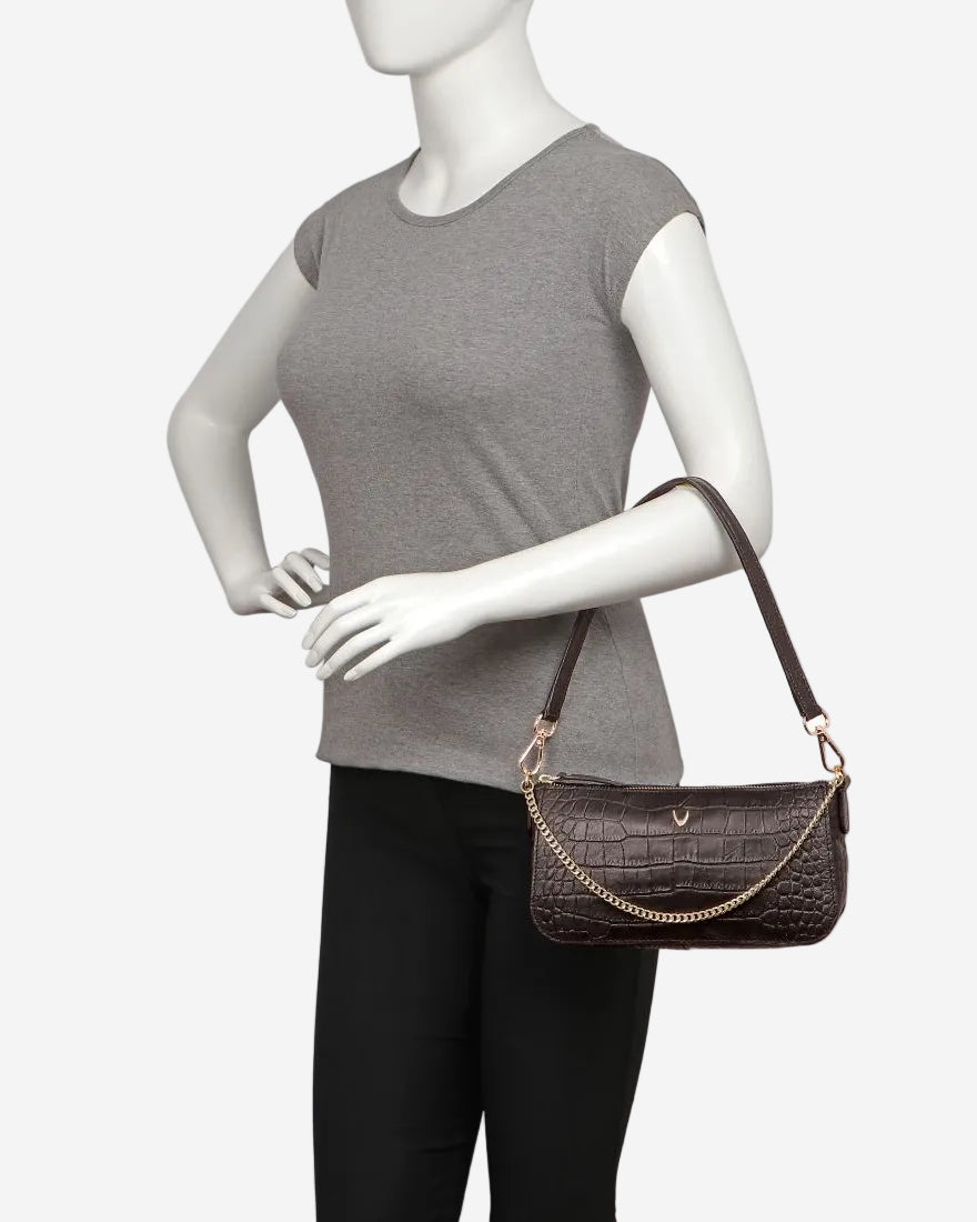 Hidesign Valerie Multi-Purpose Leather Glamor Clutch | Shoulder Bag