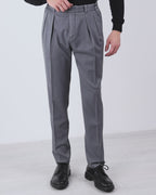 Claudio Mariani Trousers in 120’s Wool Dye Gray | Four Seasons