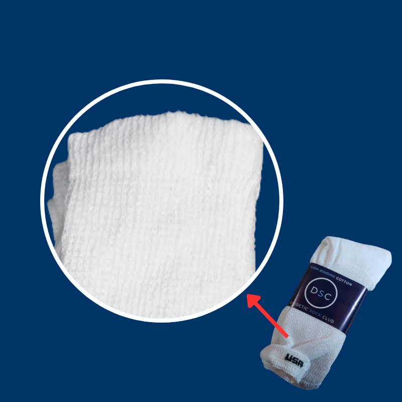 Women's Cotton Diabetic Crew Socks | 6 Pairs